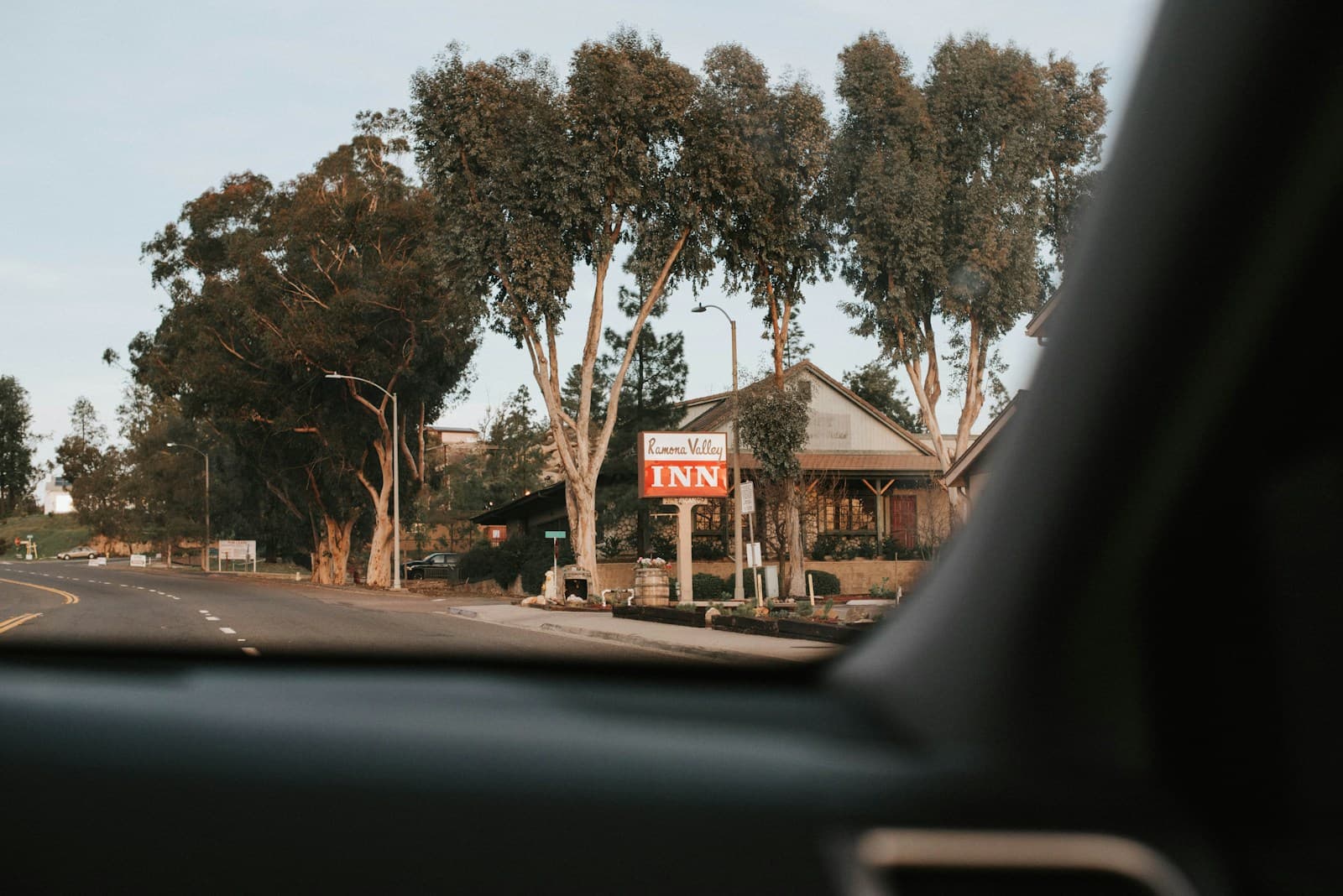 Riverside, California cityscape and street view